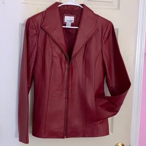 East 5th Small leather Maroon Jacket